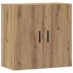 Berkfield Home Wall Cabinet Artisan Oak 60x31x60 cm Engineered Wood in Brown - Size: 60 x 31 x 60 cm - thumbnail 3