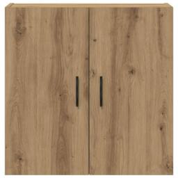 Berkfield Home Wall Cabinet Artisan Oak 60x31x60 cm Engineered Wood in Brown - Size: 60 x 31 x 60 cm - thumbnail 4