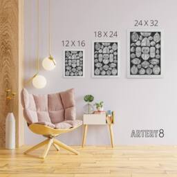 "Artery8 Spirobranchus Vintage Marine Life Haeckel Canvas Wall Art in Black - Size: W18"" x H24""" - thumbnail 4