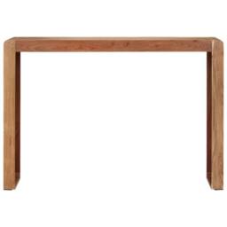 Berkfield Home Console Table 110x30x76 cm Solid Wood Acacia in Brown - Size: 110 x 30 x 76 cm