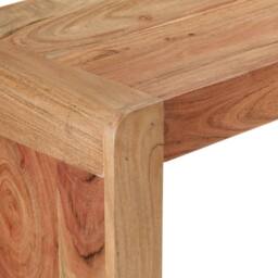 Berkfield Home Console Table 110x30x76 cm Solid Wood Acacia in Brown - Size: 110 x 30 x 76 cm - thumbnail 5