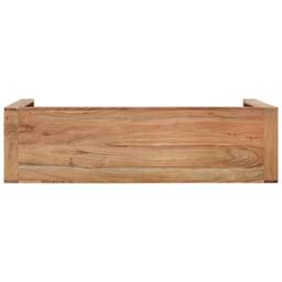 Berkfield Home Console Table 110x30x76 cm Solid Wood Acacia in Brown - Size: 110 x 30 x 76 cm - thumbnail 4