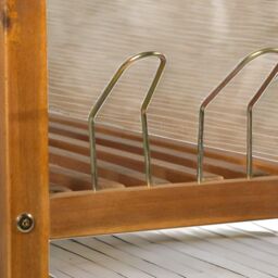 Rafaelo Mobilia 5 Tier Shoe Rack Bamboo in Brown - thumbnail 5