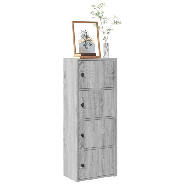 Berkfield Home Bookcase Grey Sonoma 40x24x102 cm Engineered Wood - Size: 40 x 24 x 102 cm - image 1