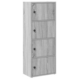 Berkfield Home Bookcase Grey Sonoma 40x24x102 cm Engineered Wood - Size: 40 x 24 x 102 cm - thumbnail 2