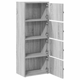 Berkfield Home Bookcase Grey Sonoma 40x24x102 cm Engineered Wood - Size: 40 x 24 x 102 cm - thumbnail 5