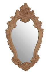 Orsina Broschi Antique Brown Rococo Design Wall Mirror - thumbnail 2