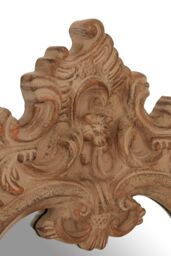 Orsina Broschi Antique Brown Rococo Design Wall Mirror - thumbnail 3