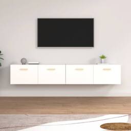 Berkfield Home Wall Cabinets 2 pcs White 100x36.5x35 cm Engineered Wood - thumbnail 2