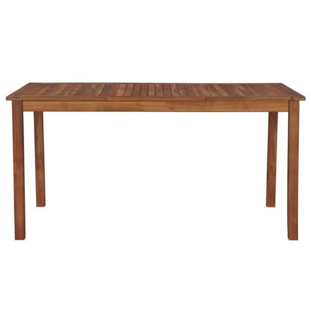 Berkfield Home Garden Table 150x90x74 cm Solid Acacia Wood in Brown - Size: 150 x 90 x 74 cm - image 1
