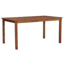 Berkfield Home Garden Table 150x90x74 cm Solid Acacia Wood in Brown - Size: 150 x 90 x 74 cm - thumbnail 2