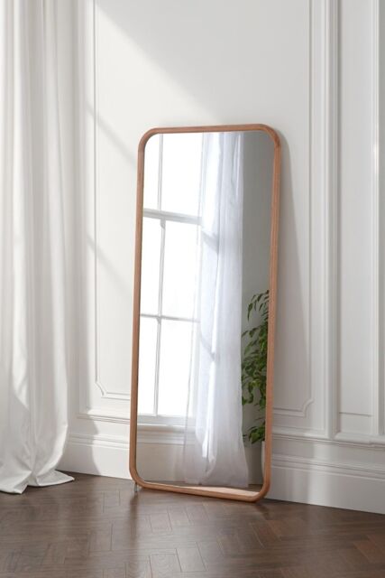 Yearn Mirrors Sherwood Oak Framed Curved Wall Mirror in Natural - image 1