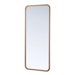 Yearn Mirrors Sherwood Oak Framed Curved Wall Mirror in Natural - thumbnail 2