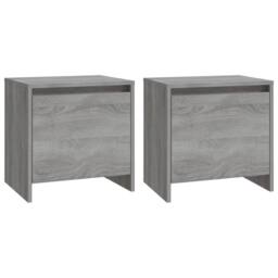 Berkfield Home Bedside Cabinets 2 pcs Grey Sonoma 45x34x44.5 cm Engineered Wood - thumbnail 2