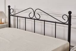 Crazy Price Beds Ltd Lindale Vintage Black Metal Bed Frame - Size: Small Double - thumbnail 4