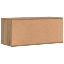 Berkfield Home TV Cabinet Artisan Oak 80x34x35.5 cm Engineered Wood in Brown - thumbnail 7