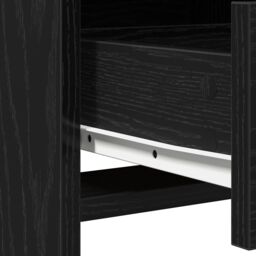 Berkfield Home 2 Piece Dressing Table Set with LED Black Engineered Wood - thumbnail 9