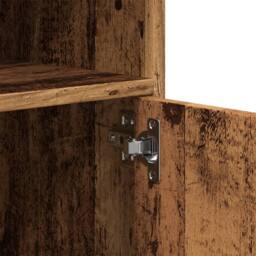 Berkfield Home Rolling Cabinet Old Wood 60x48x81 cm Engineered Wood in Brown - Size: 60 x 48 x 81 cm - thumbnail 8