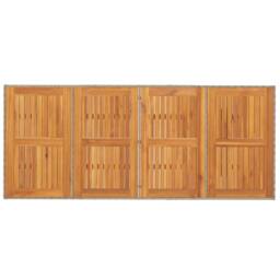 Berkfield Home Garden Table with Acacia Wood Top Beige 190x80x74 cm Poly Rattan - Size: 190 x 80 x 74 cm - thumbnail 7