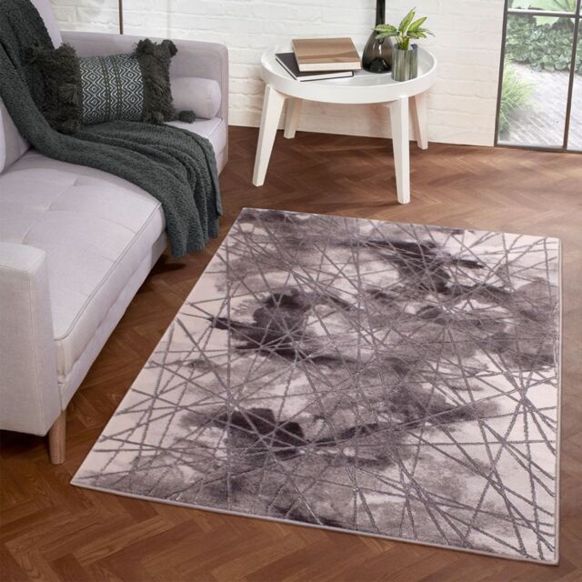 The Rug Shop UK Modern Abstract Polyester Easy To Grey Clean Area Rug - Size: 200 cm x 290 cm - image 1