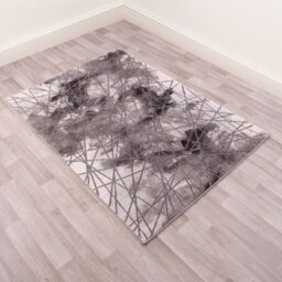 The Rug Shop UK Modern Abstract Polyester Easy To Grey Clean Area Rug - Size: 200 cm x 290 cm - thumbnail 2