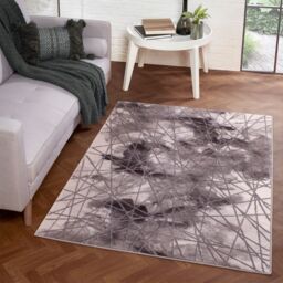 The Rug Shop UK Modern Abstract Polyester Easy To Grey Clean Area Rug - Size: 200 cm x 290 cm - thumbnail 1