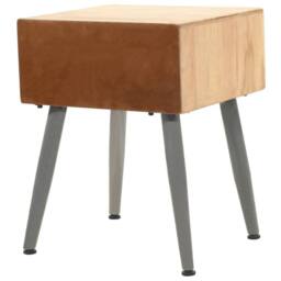 Berkfield Home Bedside Table Solid Fir Wood 43x38x50 cm in Brown - Size: 43 x 38 x 50 cm - thumbnail 4