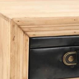 Berkfield Home Bedside Table Solid Fir Wood 43x38x50 cm in Brown - Size: 43 x 38 x 50 cm - thumbnail 8