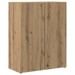 Berkfield Home Office Cabinet - Artisan Oak - 60 x 32 x 77.5 cm - Engineered Wood in Brown - thumbnail 1