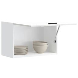 Berkfield Home Kitchen Wall Cabinet Porto High Gloss White Engineered Wood - thumbnail 1
