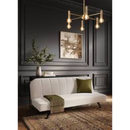 Lemon Pavilion Furniture Burlington Sofa Bed - L85 x W180 x H76.5 cm - Ivory/Black Matte in White - Size: 1 Pack - thumbnail 5
