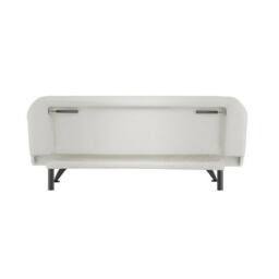 Lemon Pavilion Furniture Burlington Sofa Bed - L85 x W180 x H76.5 cm - Ivory/Black Matte in White - Size: 1 Pack - thumbnail 3