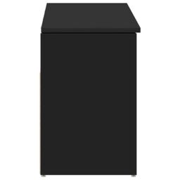Berkfield Home Shoe Bench Black 102x30.5x45 cm Engineered Wood - thumbnail 5
