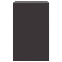 Berkfield Home Stylish Bedside Cabinets 2pcs Black 34.5x39x62 cm Steel - thumbnail 8