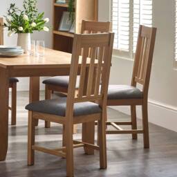 Cheshire Elmhurst Premium Dining Chairs - Set of 2 in Light Oak - thumbnail 4