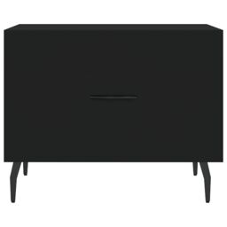 Berkfield Home Coffee Table Black 50x50x40 cm Engineered Wood - Size: 50 x 50 x 40 cm - thumbnail 5