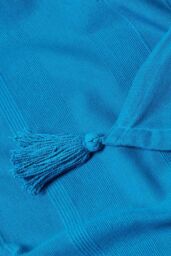 Homescapes Cotton Rajput Ribbed Throw in Teal - Size: 255 cm x 360 cm - thumbnail 5