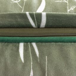 Furn Fearne Floral Printed Velvet Reversible Cushion in Green - Size: 50 cm x 50 cm - thumbnail 5