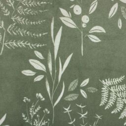 Furn Fearne Floral Printed Velvet Reversible Cushion in Green - Size: 50 cm x 50 cm - thumbnail 6