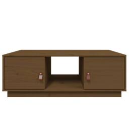 Berkfield Home Coffee Table Honey Brown 100x50x35 cm Solid Wood Pine - Size: 100 x 50 x 35 cm - thumbnail 6