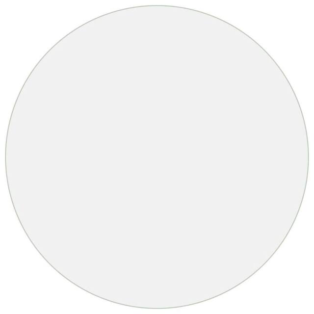 Berkfield Home Table Protector Matte √ò 90 cm 2 mm PVC in Clear - image 1