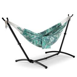 VonHaus 2 Person Freestanding Outdoor Hammock with Stand in Green - Size: 1 Pack - thumbnail 2