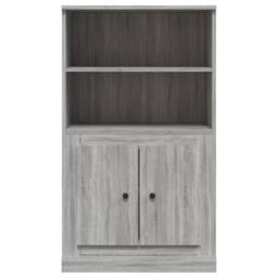 Berkfield Home Highboard Grey Sonoma 60x35.5x103.5 cm Engineered Wood - thumbnail 6