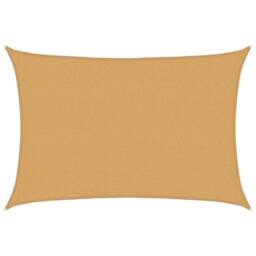 Berkfield Home Sunshade Sail 160 g/m¬≤ Rectangular Sand 2.5x3.5 m HDPE in Yellow - thumbnail 2