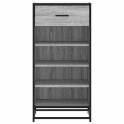 Berkfield Home Shoe Rack Grey Sonoma 48x38x97.5 cm Engineered Wood - thumbnail 4