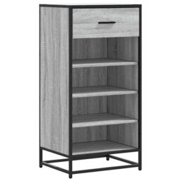 Berkfield Home Shoe Rack Grey Sonoma 48x38x97.5 cm Engineered Wood - thumbnail 2
