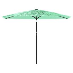 Berkfield Home Garden Parasol with Steel Pole Green 288x288x225 cm - Size: 288 x 288 x 225 cm - thumbnail 3