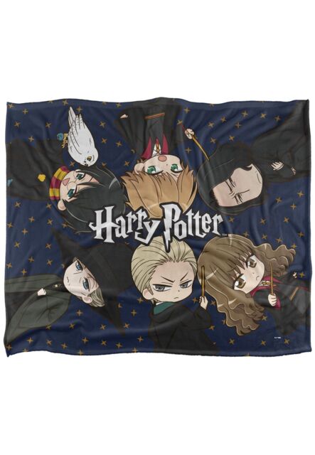 Warner Brothers Harry Potter Anime All Around Blanket 152 x 127 cm in White - image 1