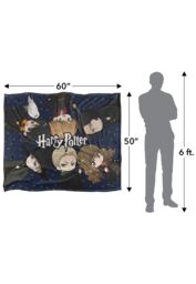 Warner Brothers Harry Potter Anime All Around Blanket 152 x 127 cm in White - thumbnail 5