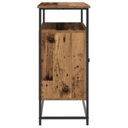 Berkfield Home Sideboard Old Wood 100x35x80 cm Engineered Wood & Steel in Brown - Size: 100 x 35 x 80 cm - thumbnail 7